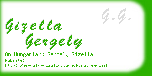 gizella gergely business card